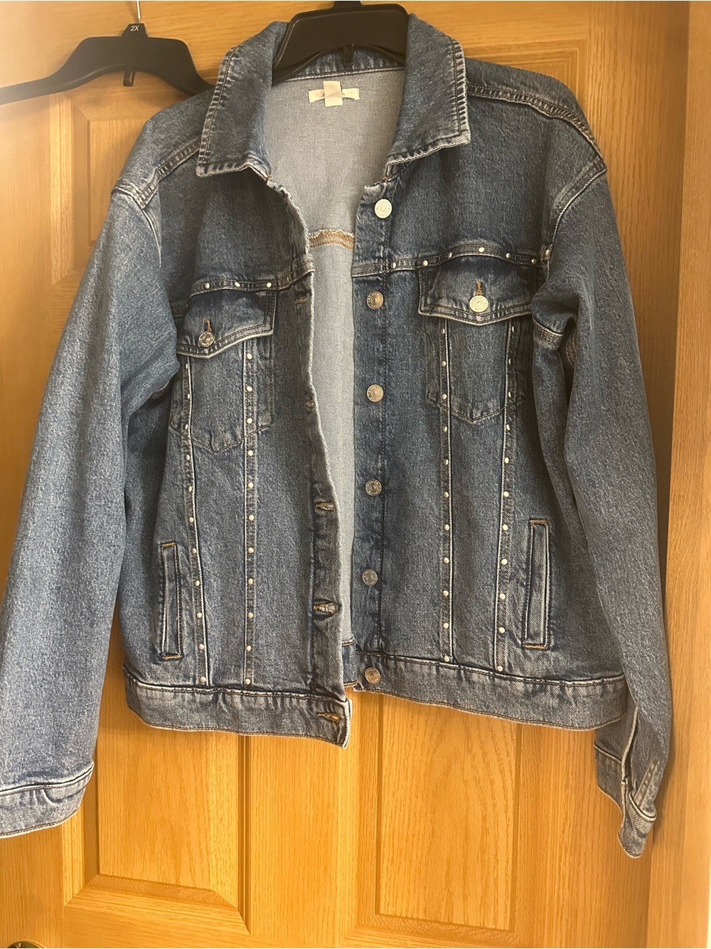 Maurices Blue Studded Denim Jacket